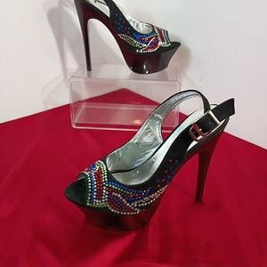 Elegant Multicolor Platform Heels